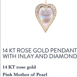 Kabana Heart Pendant Necklace 14kt